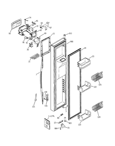 Freezer door