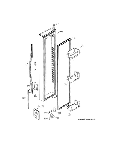 Freezer door
