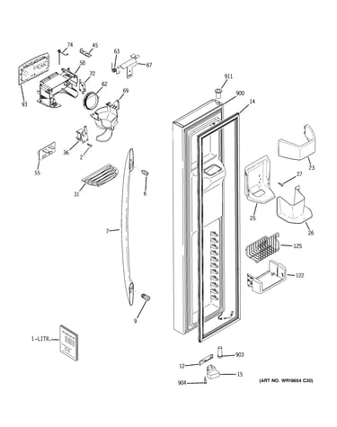 Freezer door