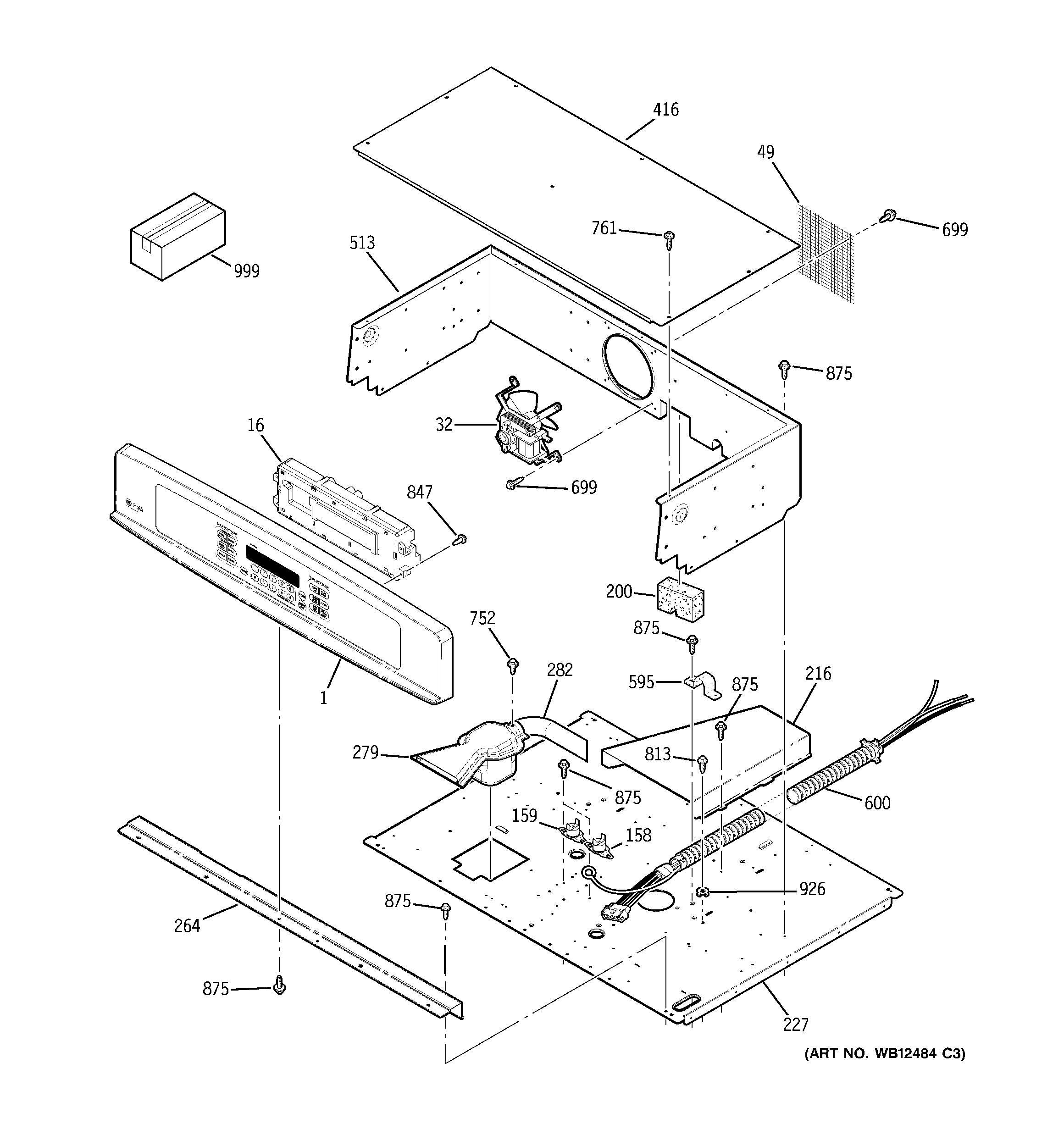 CONTROL PANEL & COOKTOP