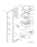 Fresh food shelves