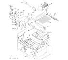 GE GCE23LGTAFBB ice maker & dispenser diagram