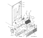 GE GCE23LHTAFSS sealed system & mother board diagram