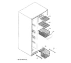 GE GCU21LGTAFSS freezer shelves diagram