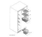 GE GSE25METACBB freezer shelves diagram