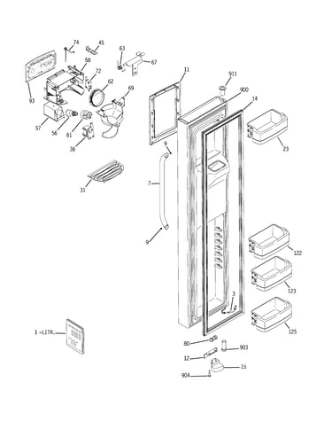 Freezer door
