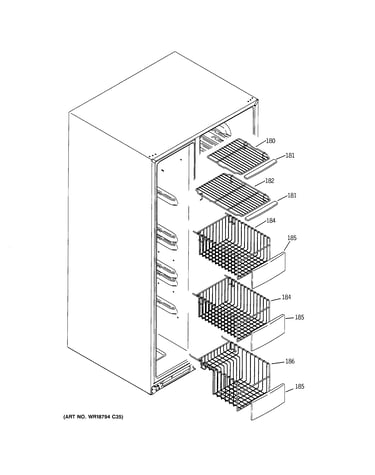 Freezer shelves