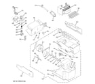 GE GSS23LGTACC ice maker & dispenser diagram