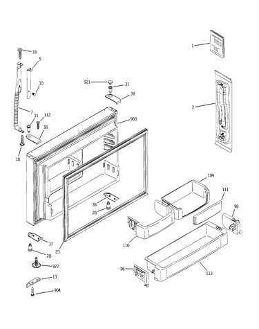 Freezer door