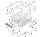 GE PDW9700J00II upper rack assembly diagram