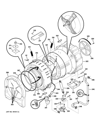 Tub & motor