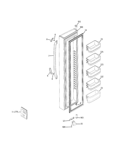 Freezer door