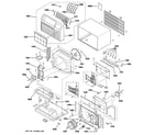 GE AJCQ12DCCM1 cabinet & components diagram