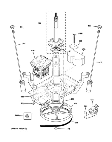 Suspension, pump & drive components