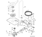 GE ZBD0710K01SS motor-pump mechanism diagram