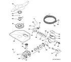 GE ZBD0710K10SS motor-pump mechanism diagram