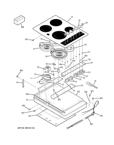 Control panel & cooktop