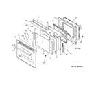 GE ZEK958SF5SS door diagram