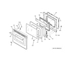 GE ZEK958SF6SS door diagram