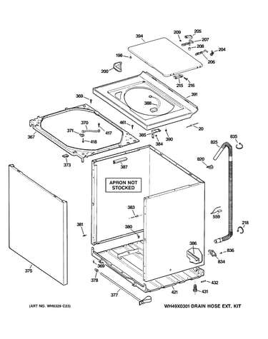 Cabinet, cover & front panel