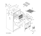 GE GTS18TBSBBB freezer section diagram