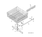 GE GHDA485N00CS upper rack assembly diagram