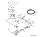 GE GHDA485N00CS motor-pump mechanism diagram