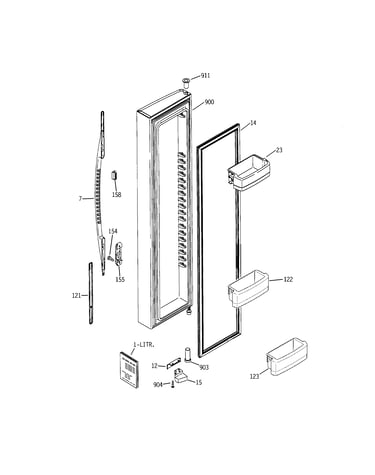 Freezer door