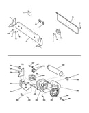 Backsplash, blower & motor assembly