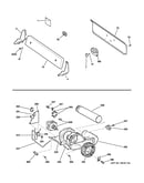 Backsplash, blower & motor assembly