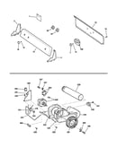 Backsplash, blower & motor assembly