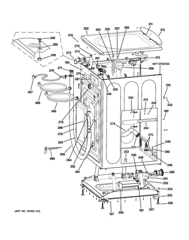 Cabinet & top panel