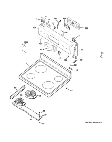 Control panel & cooktop