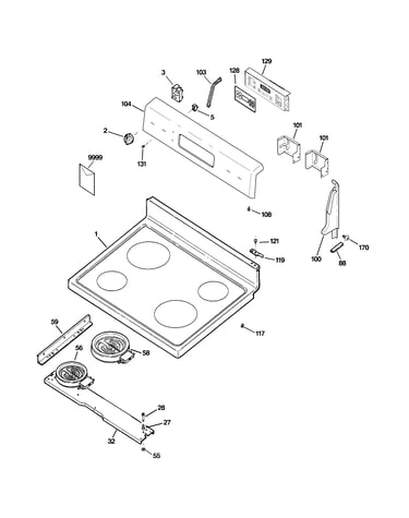 Control panel & cooktop