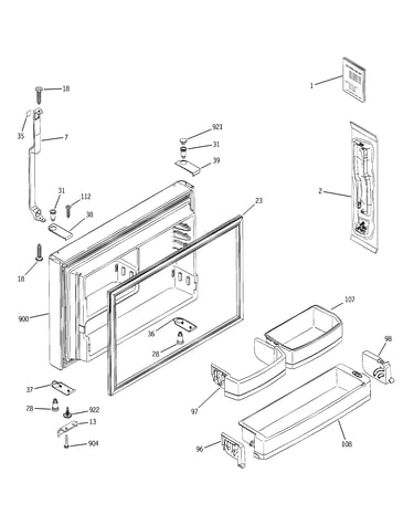 Freezer door