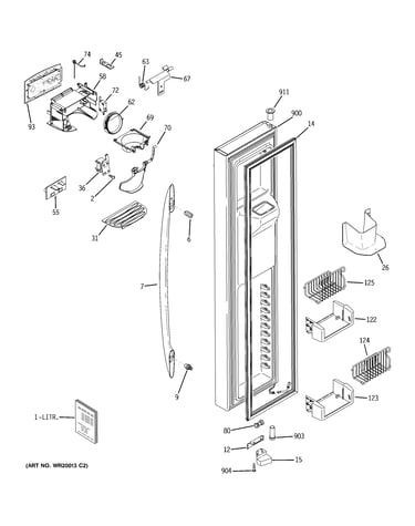 Freezer door