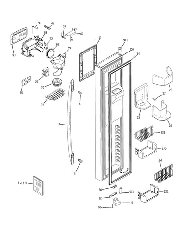 Freezer door