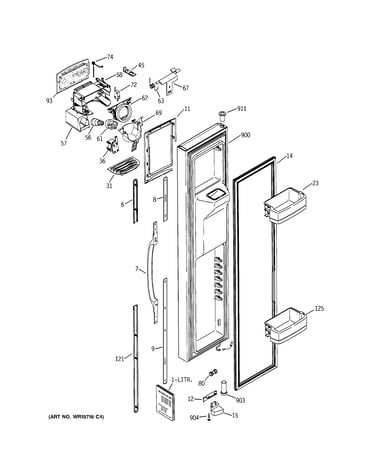 Freezer door