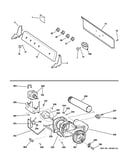 Backsplash, blower & motor assembly
