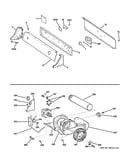 Backsplash, blower & motor assembly