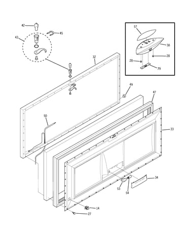 Freezer door