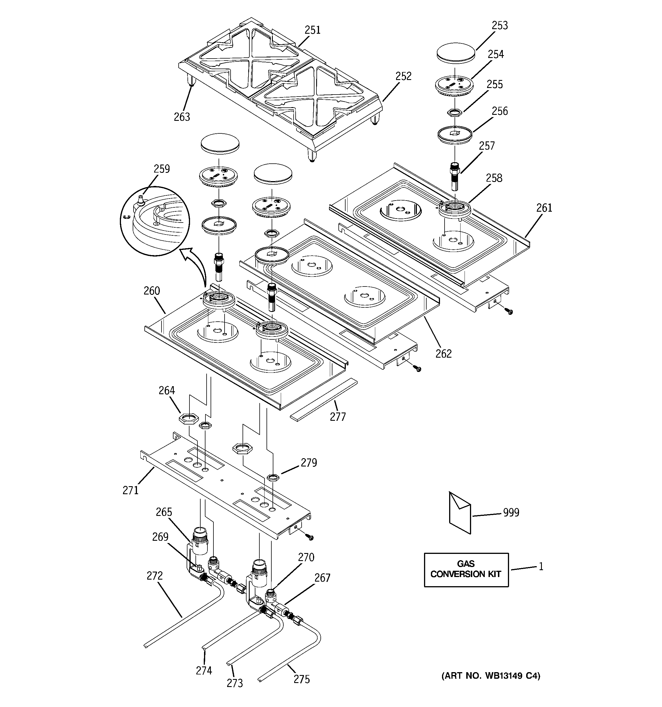 Gas & burner parts
