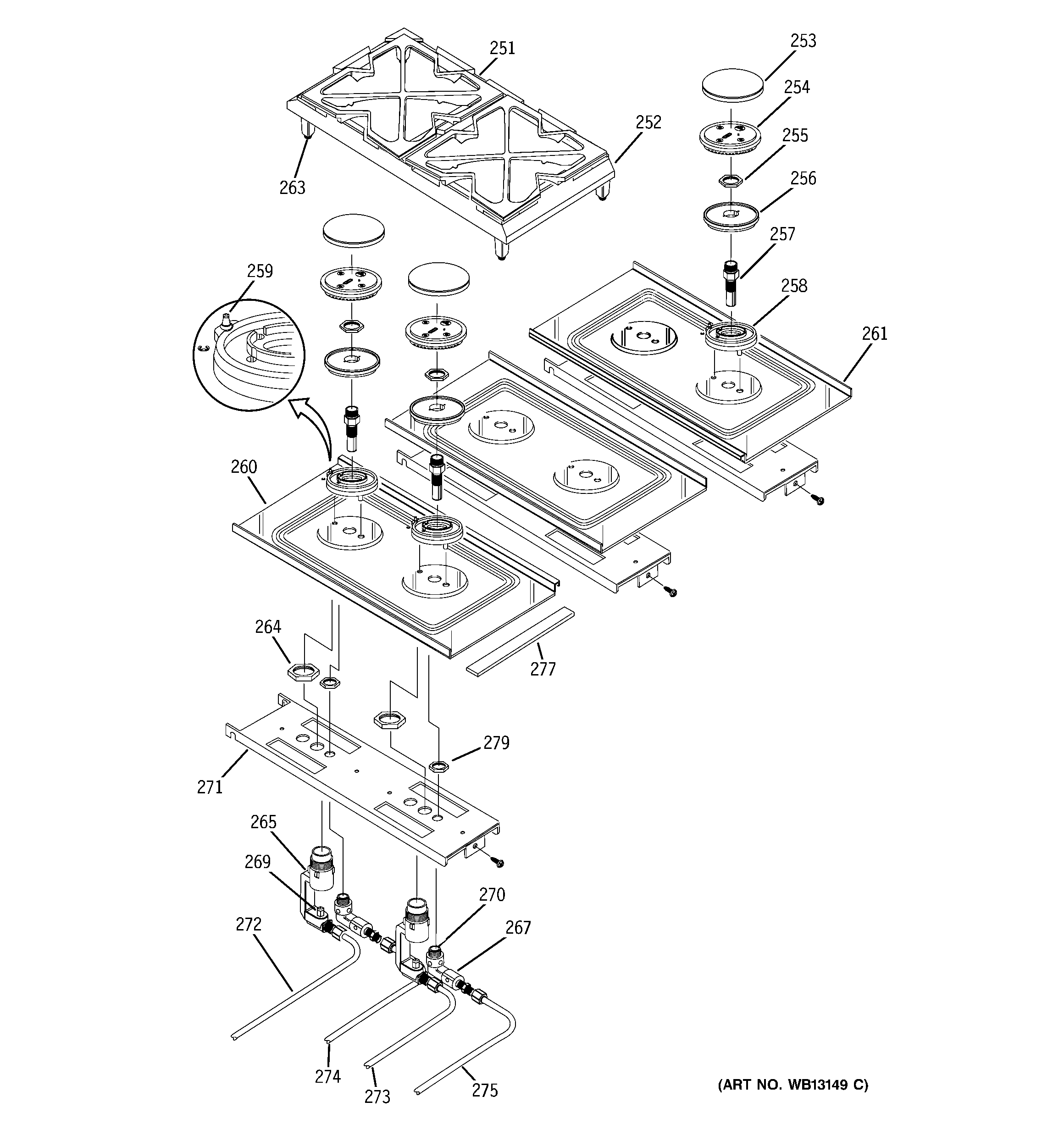 Gas & burner parts