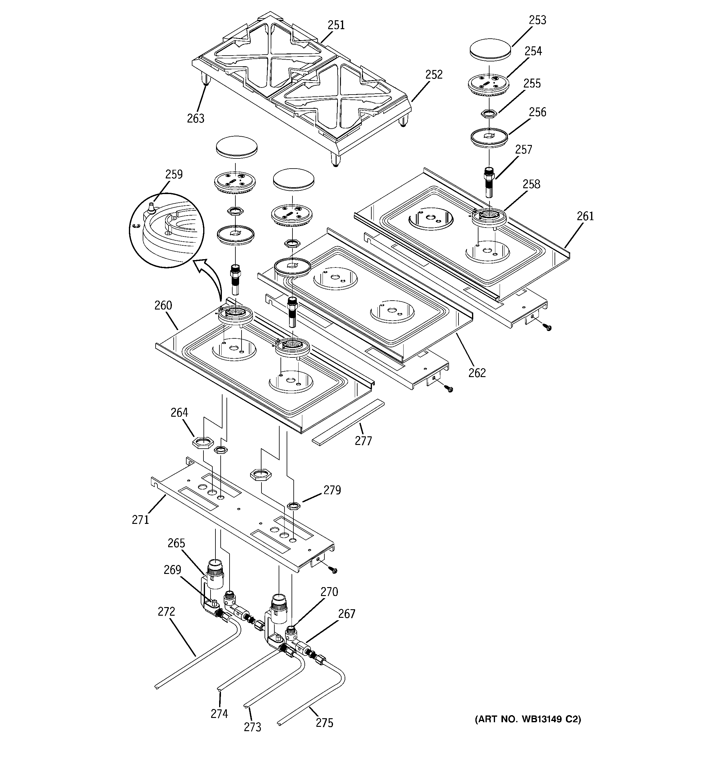Gas & burner parts