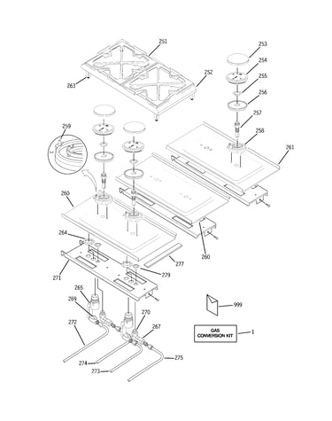 Gas & burner parts