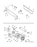 Backsplash, blower & motor assembly