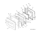 GE JBP84SK5SS door diagram