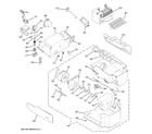 GE ZFSB26DRESS ice maker & dispenser diagram