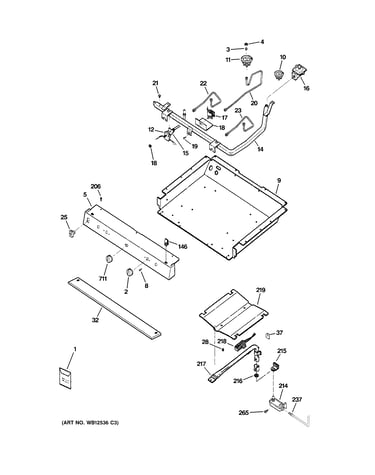 Gas & burner parts
