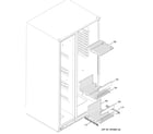GE ESS23SGSASS freezer shelves diagram